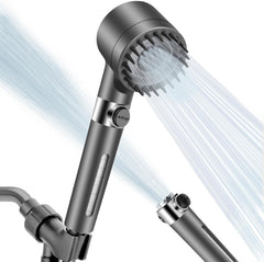 High Pressure Shower Heads with Scalp Massager Shampoo Brush for Skin