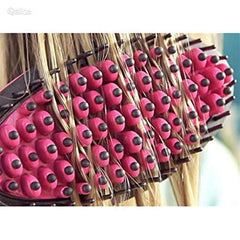 2 in 1 Hair Curler and Straightener Brush